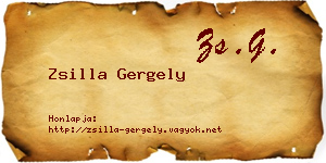 Zsilla Gergely névjegykártya