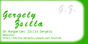 gergely zsilla business card